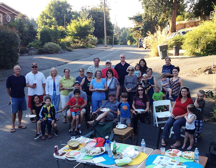 2014 Night Out block party on Fauntleroy Place SW in West Seattle